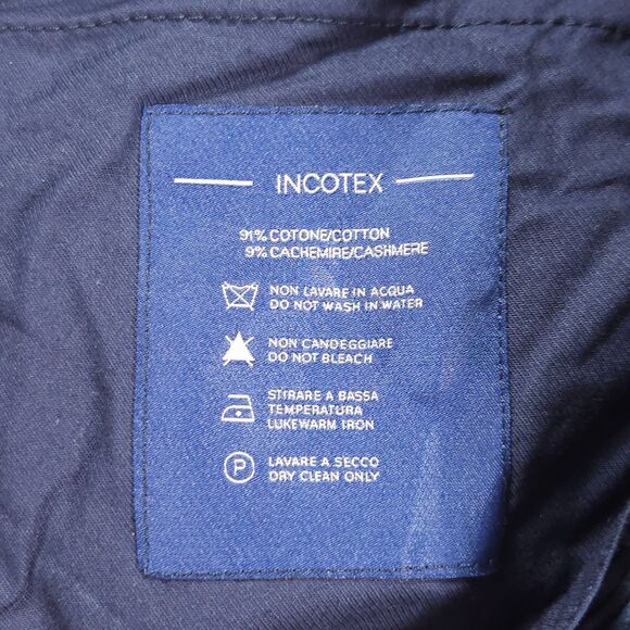 Incotex Venezia 1951 Corduroy Pants Men’s 34x31 Blue Cotton Cashmere Blend - Picture 6 of 16